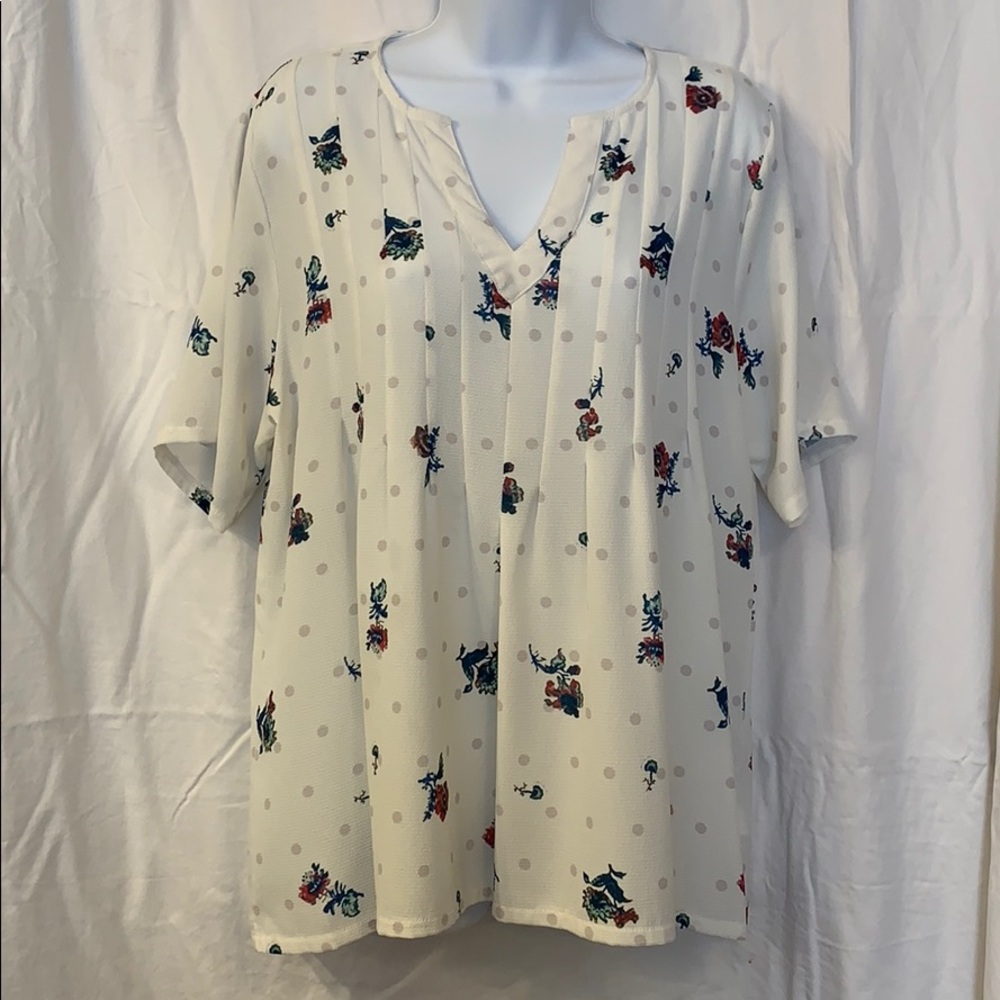 Front Pleated Blouse